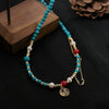 Wholesale Jewelry Natural Freshwater Pearl Turquoise Geometric Copper Clavicle Chain Electroplated
