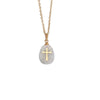 Wholesale Jewelry Natural Stone Cross Stainless Steel Necklace For Women With Geometric Design And Electroplating Treatment