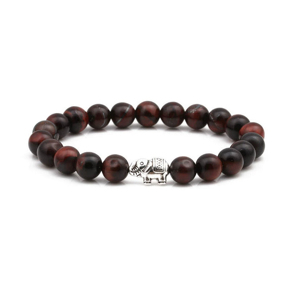 Wholesale Jewelry Natural Stone Elephant Beads Handmade Bracelet