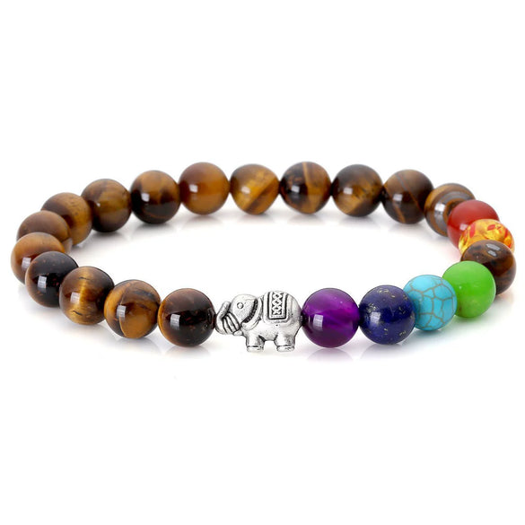 Wholesale Jewelry Natural Stone Elephant Beads Handmade Bracelet