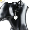 Wholesale Jewelry Natural Stone Heart Shape Minimalist Ladies Earrings
