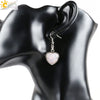 Wholesale Jewelry Natural Stone Heart Shape Minimalist Ladies Earrings