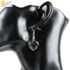 Wholesale Jewelry Natural Stone Heart Shape Minimalist Ladies Earrings