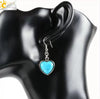 Wholesale Jewelry Natural Stone Heart Shape Minimalist Ladies Earrings