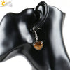 Wholesale Jewelry Natural Stone Heart Shape Minimalist Ladies Earrings