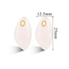 Wholesale Jewelry Natural Stone Pink Crystal Turquoise Stainless Steel Oval Pendant Necklace With Geometric Style And Electroplating Treatment