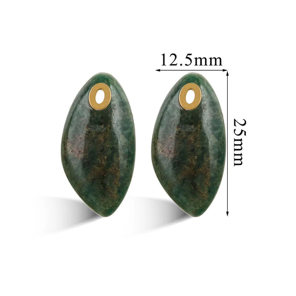 Wholesale Jewelry Natural Stone Pink Crystal Turquoise Stainless Steel Oval Pendant Necklace With Geometric Style And Electroplating Treatment