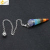 Wholesale Jewelry Natural Stone Rainbow Pendant Rhombus Creative Spirit Swing