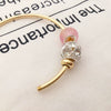 Wholesale Jewelry Natural Style Copper Electroplated Round Antislip Adjustment Bead Bracelet Necklace