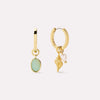 Wholesale Jewelry Natural Style Dongling Jade Shell Conch Earrings And Necklace Copper Gold Plated