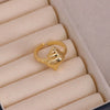 Wholesale Jewelry Niche Animal Style Geometric Copper Ring With Starfish Conch Pattern Electroplated For Women