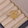 Wholesale Jewelry Niche Animal Style Geometric Copper Ring With Starfish Conch Pattern Electroplated For Women