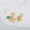 Wholesale Jewelry Niche Geometric Copper Pendant Necklace With Electroplating