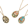 Wholesale Jewelry Niche Geometric Copper Pendant Necklace With Stainless Steel Chain And Electroplating