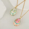 Wholesale Jewelry Niche Geometric Copper Pendant Necklace With Stainless Steel Chain And Electroplating