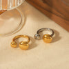 Wholesale Jewelry Niche Geometric Stainless Steel Open Ring For Women