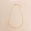 Wholesale Jewelry Niche Light Luxury Square Titanium Steel Necklace With Gold Plated Conventional Chain And Geometric Design