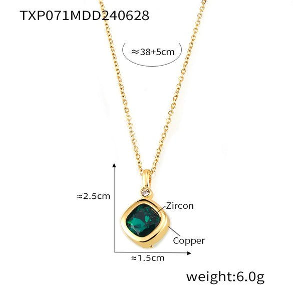 Wholesale Jewelry Niche Style Copper Chain Electroplating Design