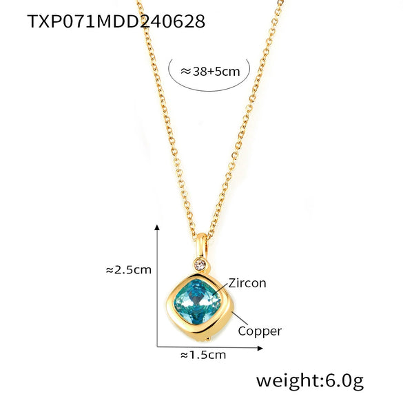 Wholesale Jewelry Niche Style Copper Chain Electroplating Design