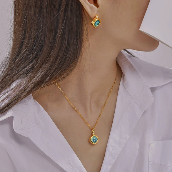 Wholesale Jewelry Niche Style Copper Chain Electroplating Design