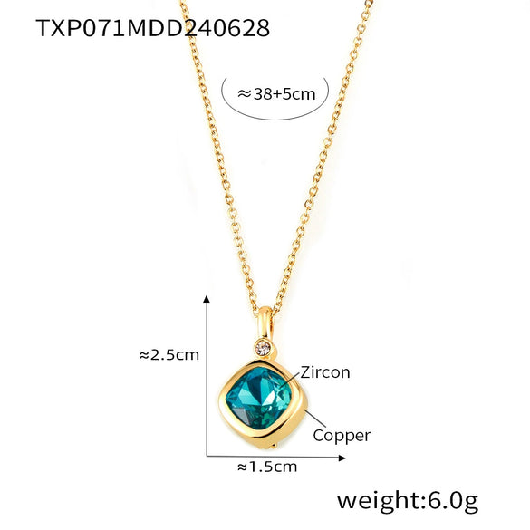 Wholesale Jewelry Niche Style Copper Chain Electroplating Design