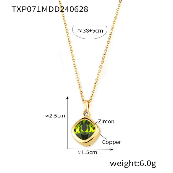 Wholesale Jewelry Niche Style Copper Chain Electroplating Design