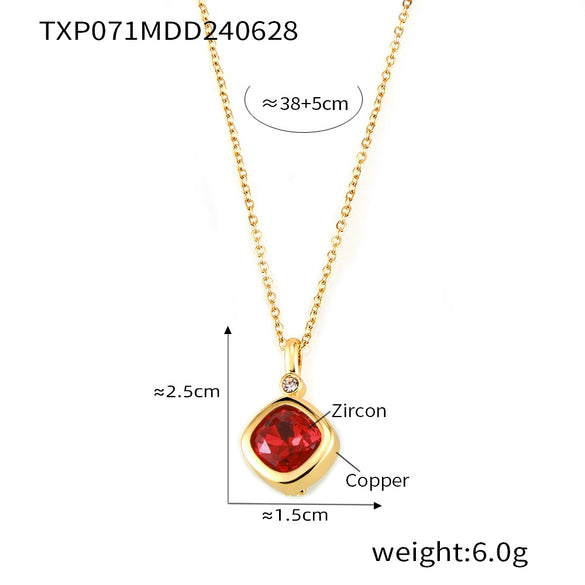 Wholesale Jewelry Niche Style Copper Chain Electroplating Design