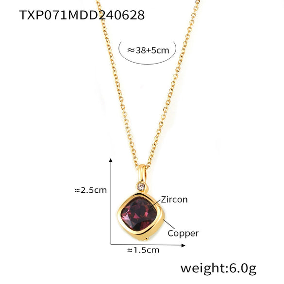 Wholesale Jewelry Niche Style Copper Chain Electroplating Design