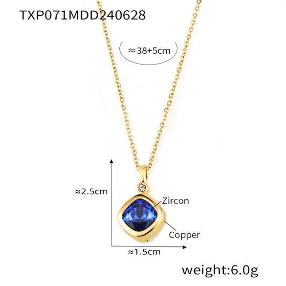 Wholesale Jewelry Niche Style Copper Chain Electroplating Design