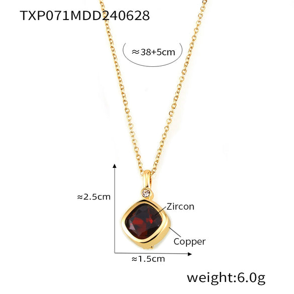 Wholesale Jewelry Niche Style Copper Chain Electroplating Design