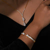 Wholesale Jewelry Niche Style 316L Stainless Steel Goldplated With Chain Pattern