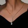 Wholesale Jewelry Niche Style 316L Stainless Steel Goldplated With Chain Pattern