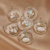 Wholesale Jewelry Ocean Series Pearl Resin Pendant Necklace With Conch Shell Design Irregular Shape Plastic Resin Electroplated