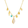 Wholesale Jewelry Ocean Style Animal Zodiac Goldplated Stainless Steel Pendant Necklace
