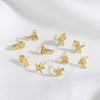 Wholesale Jewelry Ocean Style Copper Goldplated Geometric Starfish Octopus Earrings