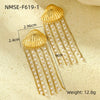 Wholesale Jewelry Ocean Style Stainless Steel Geometric Electroplating Women's Collection