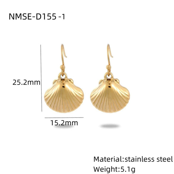Wholesale Jewelry Ocean Style Stainless Steel Geometric Electroplating Women's Collection