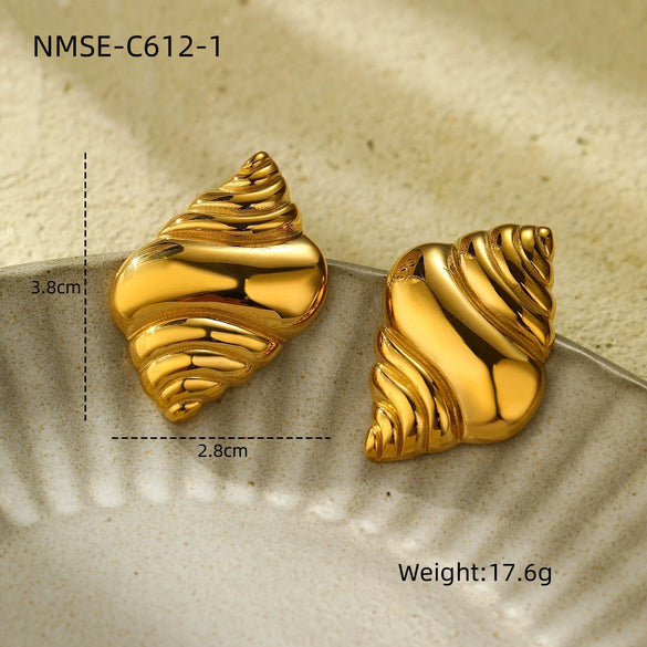 Wholesale Jewelry Ocean Style Stainless Steel Geometric Electroplating Women's Collection