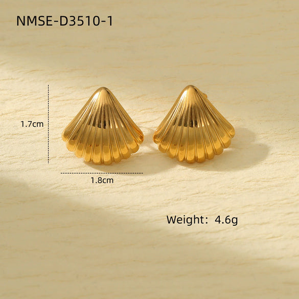 Wholesale Jewelry Ocean Style Stainless Steel Geometric Electroplating Women's Collection
