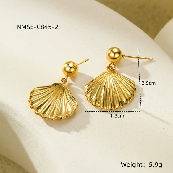 Wholesale Jewelry Ocean Style Stainless Steel Geometric Electroplating Women's Collection