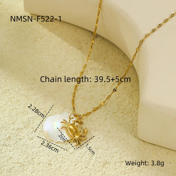 Wholesale Jewelry Ocean Style Stainless Steel Geometric Electroplating Women's Collection
