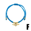 Wholesale Jewelry Ocean Style Starfish Small Fish Pendant Copper Braided Bracelet Electroplated