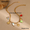 Wholesale Jewelry Ocean Wind Shell Starfish Titanium Steel Stainless Steel 18K Gold Plated Geometric Necklace Bracelet For Women