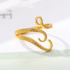 Wholesale Jewelry Octopus Foot Ring Copper 18K Gold Plated Electroplated Unisex