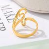 Wholesale Jewelry Octopus Foot Ring Copper 18K Gold Plated Electroplated Unisex