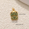 Wholesale Jewelry Oil Dripping Animals Copper Goldplated Pendant Necklace And Bracelet Accessories