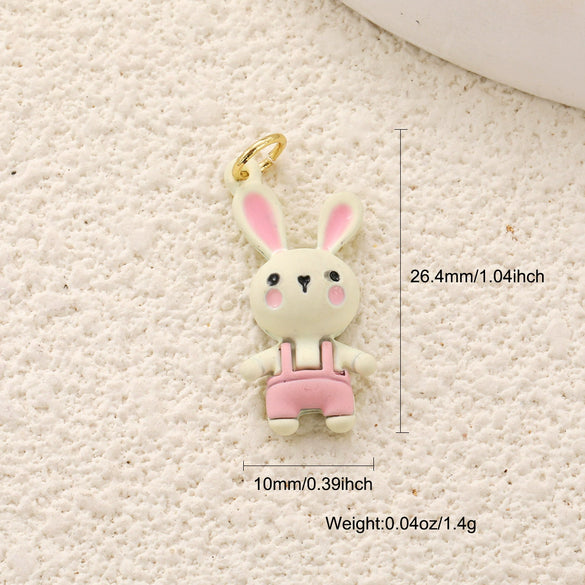 Wholesale Jewelry Oil Dripping Animals Copper Goldplated Pendant Necklace And Bracelet Accessories