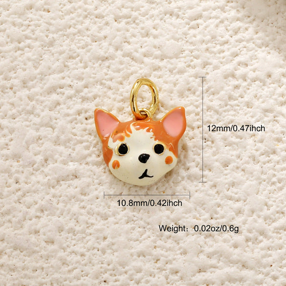 Wholesale Jewelry Oil Dripping Animals Copper Goldplated Pendant Necklace And Bracelet Accessories