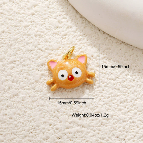 Wholesale Jewelry Oil Dripping Animals Copper Goldplated Pendant Necklace And Bracelet Accessories