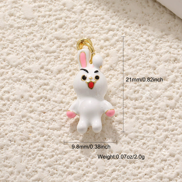 Wholesale Jewelry Oil Dripping Animals Copper Goldplated Pendant Necklace And Bracelet Accessories